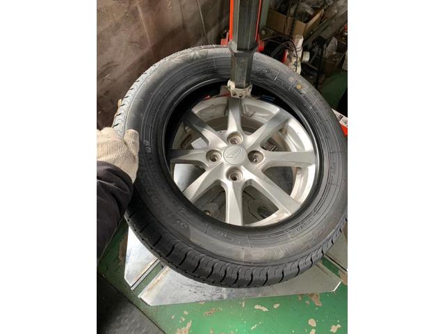 ダイハツ　タントカスタムのタイヤ4本交換  BRIDGESTONE ブリヂストン NEWNO ニューノ 155/65R14 75H