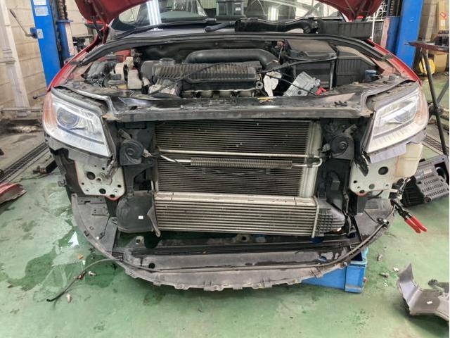 ボルボ　Ｖ７０　オーバーヒート　ラジエーター　交換