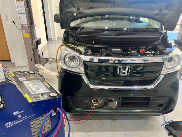 【宝塚市】ホンダ　Ｎ－ＢＯＸ　JF1　エアコン修理
