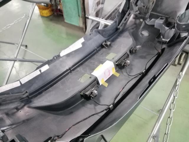 マツダ　ロードスターＲＦ　リアバンパー　持ち込み交換　車検　青梅市・瑞穂町・羽村市・あきる野市周辺の車検・整備・修理・ナビ取付・タイヤ取付など、お車の事ならお気軽にご相談下さい！！