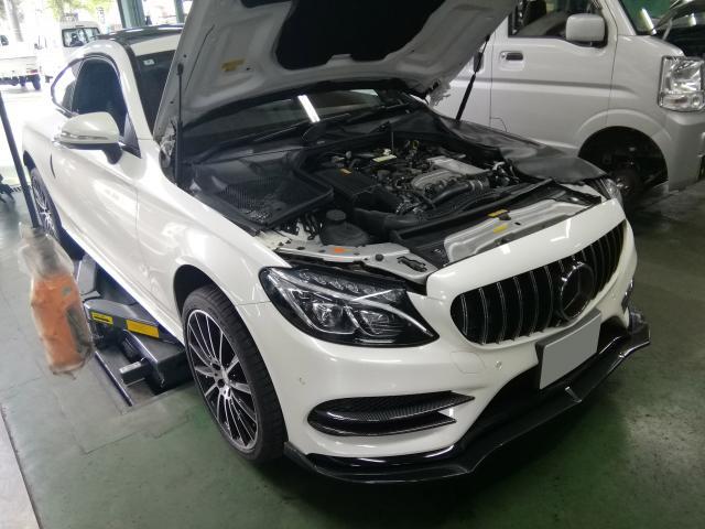 メルセデス・ベンツ　Ｃクラス　燃料ホース交換　車検　青梅市・瑞穂町・羽村市・あきる野市周辺の車検・整備・修理・ナビ取付・タイヤ取付など、お車の事ならお気軽にご相談下さい！！