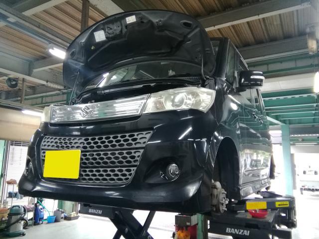 スズキ　パレット　法定12か月点検　車検　青梅市・瑞穂町・羽村市・あきる野市周辺の車検・整備・修理・ナビ取付・タイヤ取付など、お車の事ならお気軽にご相談下さい！！