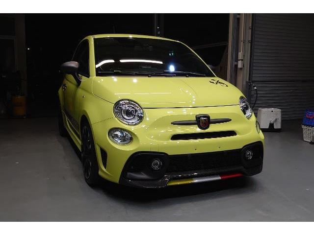 アバルト５９５Ｃ　ガラスコーティング　セラミックコーティング　ディテイリング　イタリア車　輸入車　藤井寺　羽曳野　車検