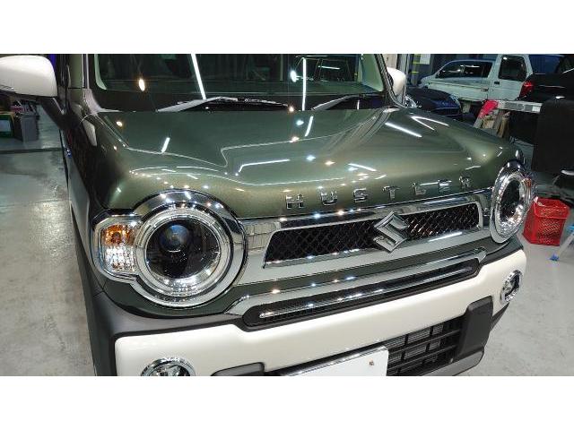 ハスラー　ボディコーティング　スズキ　ダイハツ　ガラスコーティング　コーティング　藤井寺　羽曳野　富田林　撥水　艶がない