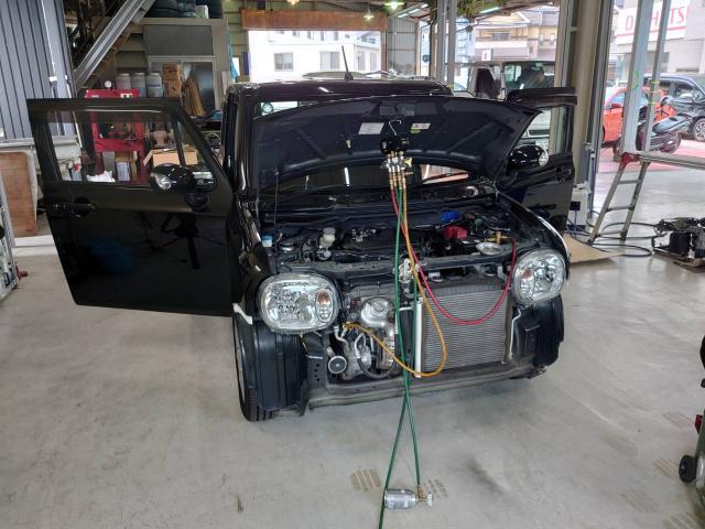 アルトラパン　ラパン　エアコン効かない　エアコン修理　
風でない　藤井寺　羽曳野　富田林市　柏原　スズキ　