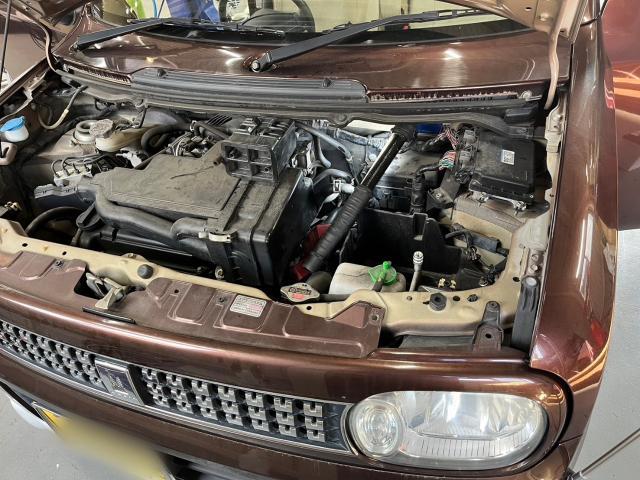 アルトラパン　ラパン　エアコン修理　エアコン効かない　暑い　スズキ　藤井寺　羽曳野　富田林