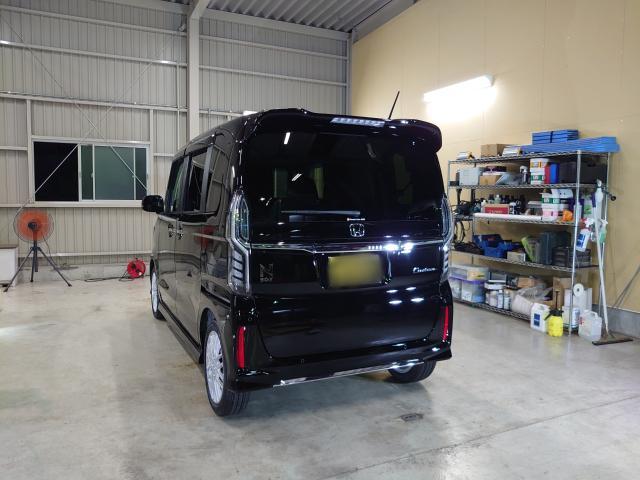 Ｎ－ＢＯＸカスタム　ボディコーティング　ガラスコーティング　JF4 セラミックコーティング　藤井寺　羽曳野　富田林　柏原