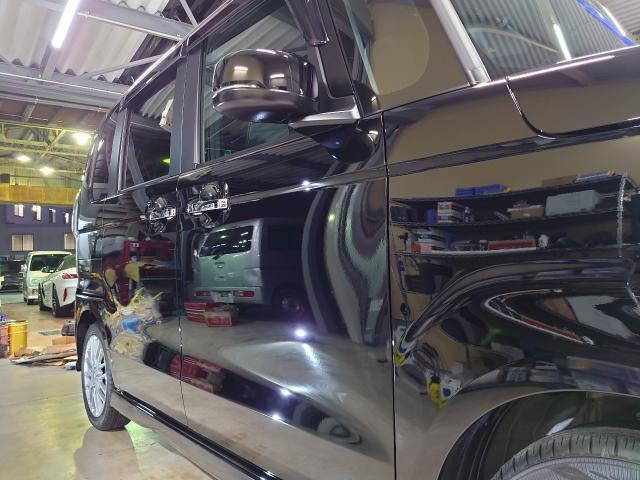 Ｎ－ＢＯＸカスタム　ボディコーティング　ガラスコーティング　JF4 セラミックコーティング　藤井寺　羽曳野　富田林　柏原