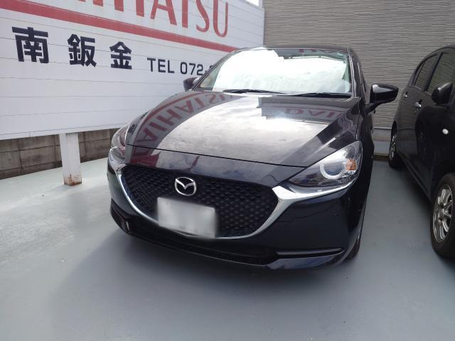マツダ MAZDA2 板金・外装補修 デミオ 塗装 修理 凹み 傷 鈑金 板金 阪南鈑金 藤井寺 羽曳野 富田林 柏原 八尾 堺  格安修理 保険 当てられ