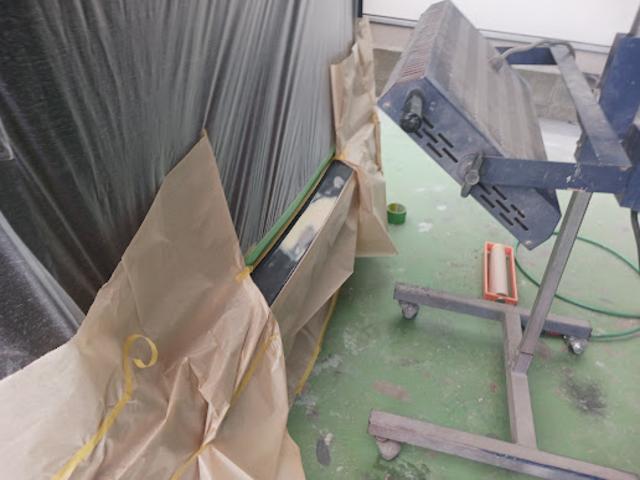 日産　セレナ　5AA-GFC27　カラー　G41　ダイヤモンドブラックパール　リアバンパー修理　作業期間　3日　塗装熊本市中央区　東区　西区　北区　植木町　南区　菊陽町　合志市　大津町　他地域のお客様も大歓迎です！