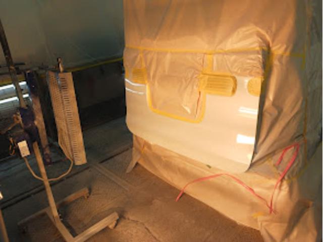 スズキ スペーシアカスタム カラー ZVR ピュアホワイトパール バックドア修理 作業期間 3日 熊本市中央区 東区 西区 北区 植木町 南区 菊陽町 合志市 大津町 他地域のお客様も大歓迎です!!