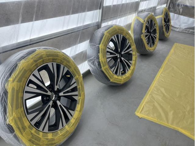 日産　エクストレイル　塗装  ホイール塗装