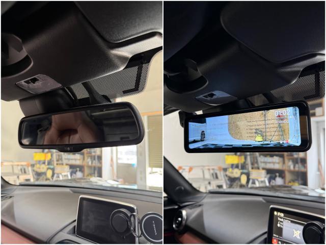 【マツダ　ロードスター　ミラー型ドラレコ取付・ETC取付】福岡市　博多区　南区　中央区　東区　西区　城南区　早良区　大野城　春日　太宰府　那珂川　筑紫野　粕屋