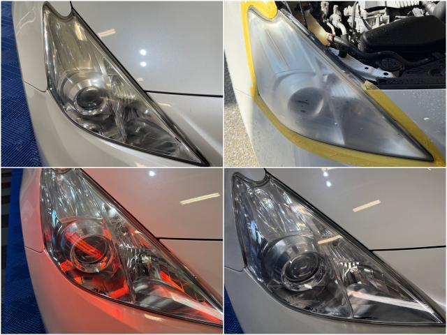 【トヨタ　プリウスα　ヘッドライト研磨&コーティング】福岡市　博多区　南区　中央区　東区　西区　城南区　早良区　大野城　春日　太宰府　那珂川　筑紫野　粕屋