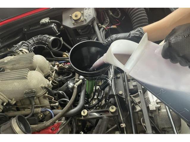 【フェラーリ　３４８】MTオイル交換+SOD-1Plus添加で予防整備！_F348S　MTオイル交換　予防整備　2速ギヤが入りにくい　