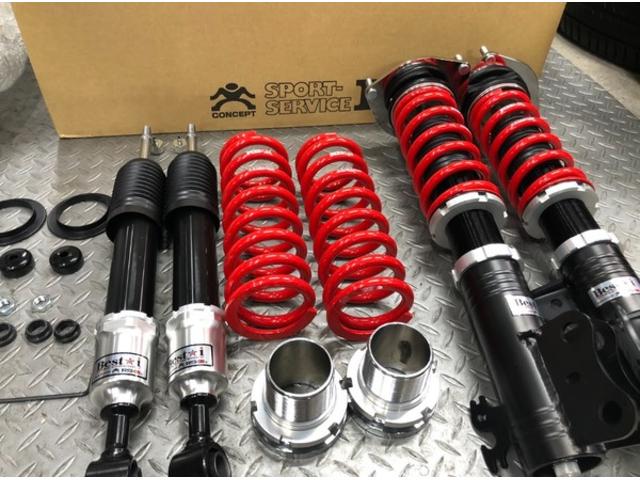 持ち込み足回り交換お任せください。ダウンサス、車高調取り付け大歓迎！
