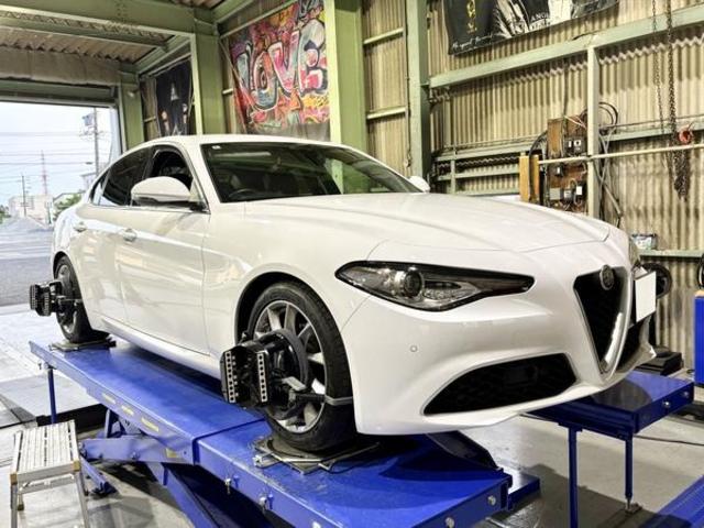 アルファロメオ　ジュリア　サスペンション・足回りパーツ取付　ダウンサス取り付け　4輪アライメント調整　安い　岐阜市　大垣市　羽島市　各務原市　瑞穂市　本巣市　美濃加茂市　多治見市　北方町　関市　岐南町　一宮市　愛西市　名古屋市　滋賀県