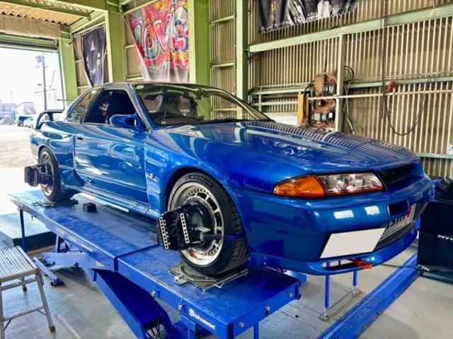 日産　ＧＴ－Ｒ　サスペンション・足回りパーツ取付　4輪アライメント調整　スカイライン　R32　バランス調整　安い　岐阜市　大垣市　羽島市　各務原市　瑞穂市　本巣市　美濃加茂市　北方町　稲沢市　一宮市　愛西市　名古屋市　清須市　江南市　滋賀県