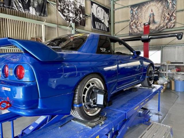 日産　ＧＴ－Ｒ　サスペンション・足回りパーツ取付　4輪アライメント調整　スカイライン　R32　バランス調整　安い　岐阜市　大垣市　羽島市　各務原市　瑞穂市　本巣市　美濃加茂市　北方町　稲沢市　一宮市　愛西市　名古屋市　清須市　江南市　滋賀県