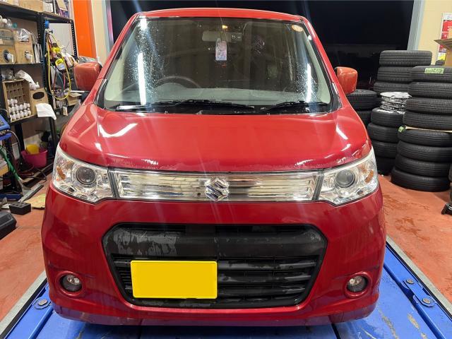 スズキ　ワゴンＲスティングレー　ライト・ウィンカー類修理・整備　ヘッドライト　ヘッドライト磨き　石川県　小松市　能美市　川北町　白山市　野々市市　金沢市　新車　中古車　マイカーリース