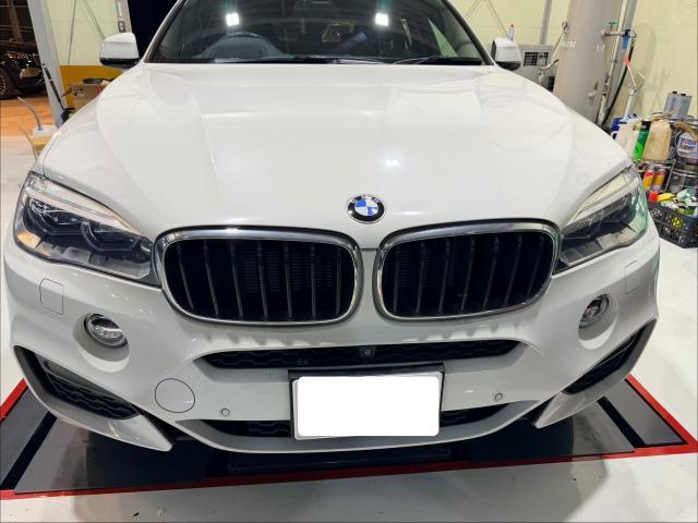 2017年式ＢＭＷ　Ｘ６（F16）リア左右エアサス交換。坂戸市　鶴ヶ島市　日高市　毛呂山町　越生町　ときがわ町　鳩山町　東松山市　川越市　狭山市　入間市　他地域大歓迎です。