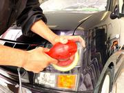 ヘッドライト磨き