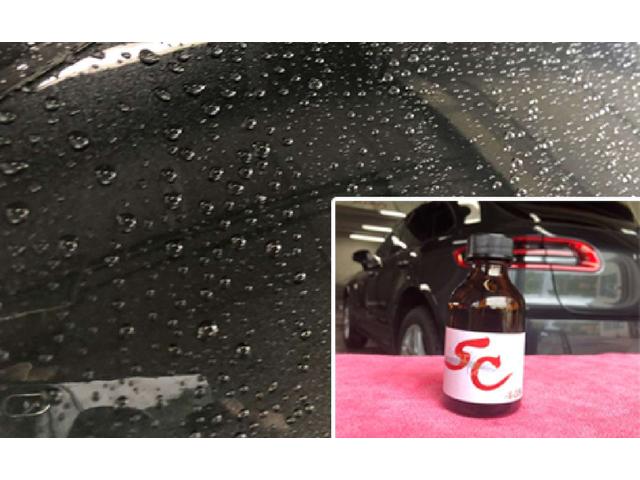 撥水タイプのボディコーティングもご用意しております。