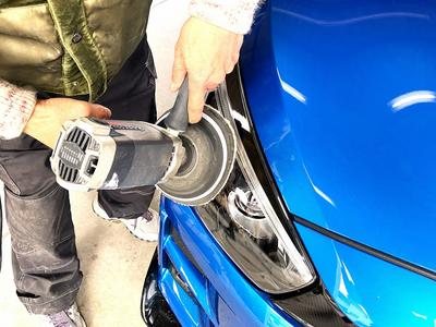 ヘッドライト磨き★