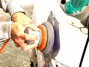 【工程４】エアーサンダーで削り出します