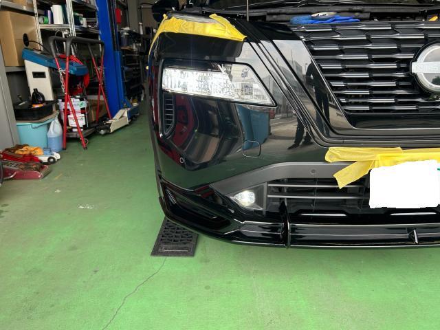 日産　エクストレイル　T33　故障診断（コンピュータ診断）フォグ交換　レーダー　ドラレコ　車検整備
