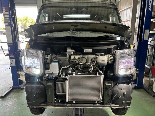 スズキ　エブリイワゴン　パーツ取り付け　ＨＩＤ屋　ＬＥＤヘッドライト