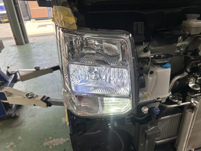 スズキ　エブリイワゴン　パーツ取り付け　ＨＩＤ屋　ＬＥＤヘッドライト