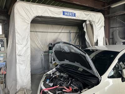 塗装ブース完備