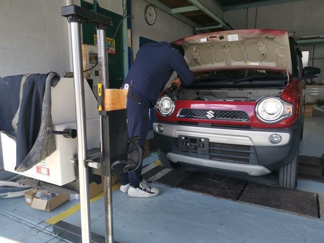 ライトの光軸調整も行ってます！