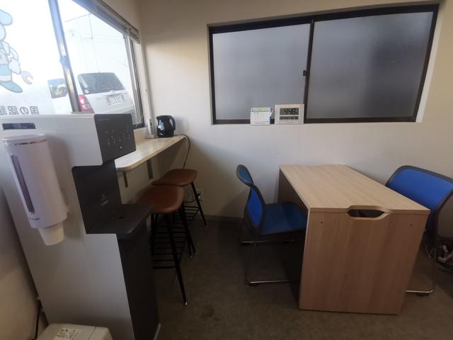 点検・整備の待ち時間もリラックスしてお過ごしください。