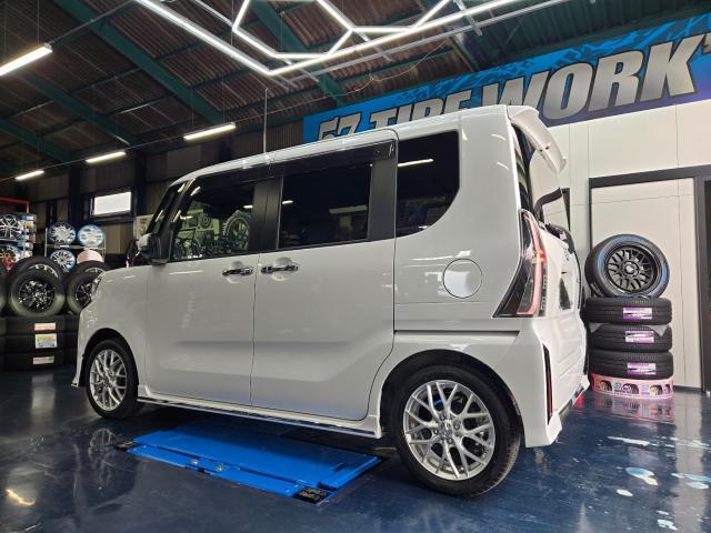 北名古屋市 清須市 一宮市 岩倉市　ダイハツ　タント　ホイール交換　５７タイヤワークス北名古屋店
