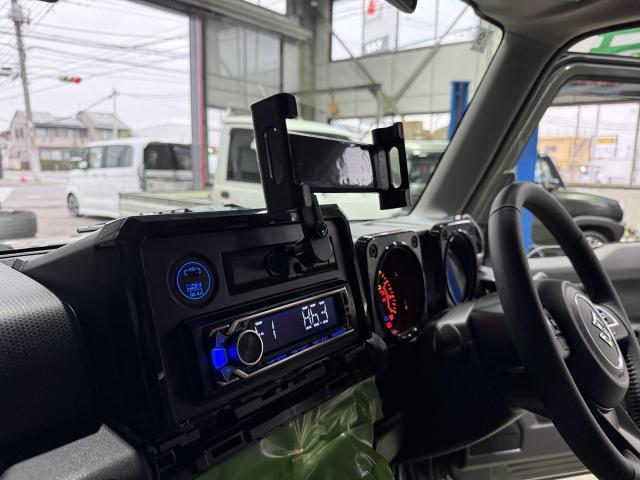スズキ　ジムニー　オーディオ　ナビ　ディスプレイオーディオ　前後ドライブレコーダー　ドライブレコーダー　取付　取り付け　持込　持ち込み　安い　群馬県　高崎市　前橋市　藤岡市　玉村町　伊勢崎市　【栗原オートサービス】