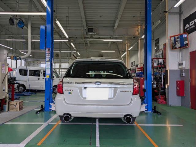 スバル　レガシィ　BP5　持ち込みマフラー取付　持ち込みタワーバー取付　STI純正マフラー　STIフレキシブルタワーバー　松戸　