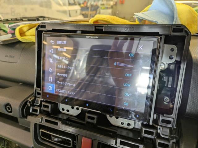 スズキ　ジムニー　ナビ取付　カロッツェリア　AVIC-CL912Ⅳ　アルパイン　デジタルインナーミラー取付　DVR-DM1000B-IC　　カーナビ・ETC取付