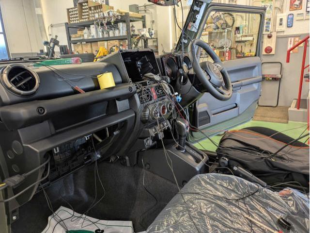 スズキ　ジムニー　ナビ取付　カロッツェリア　AVIC-CL912Ⅳ　アルパイン　デジタルインナーミラー取付　DVR-DM1000B-IC　　カーナビ・ETC取付