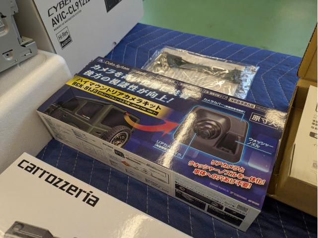 スズキ　ジムニー　ナビ取付　カロッツェリア　AVIC-CL912Ⅳ　アルパイン　デジタルインナーミラー取付　DVR-DM1000B-IC　　カーナビ・ETC取付