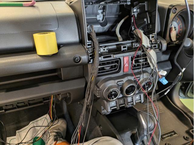 スズキ　ジムニー　ナビ取付　カロッツェリア　AVIC-CL912Ⅳ　アルパイン　デジタルインナーミラー取付　DVR-DM1000B-IC　　カーナビ・ETC取付