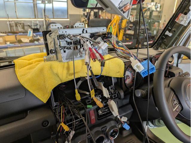 スズキ　ジムニー　ナビ取付　カロッツェリア　AVIC-CL912Ⅳ　アルパイン　デジタルインナーミラー取付　DVR-DM1000B-IC　　カーナビ・ETC取付