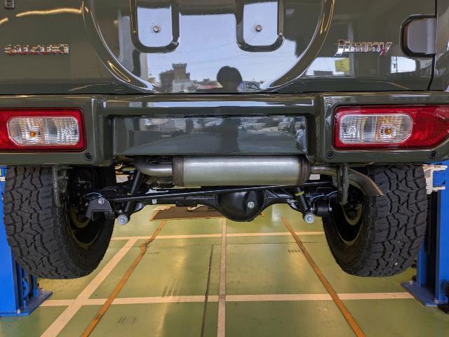 スズキ　ジムニー　マフラー交換　社外品マフラー取り付け　ロッソモデロ　持込マフラー取り付け