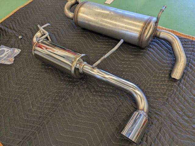 スズキ　ジムニー　マフラー交換　社外品マフラー取り付け　ロッソモデロ　持込マフラー取り付け