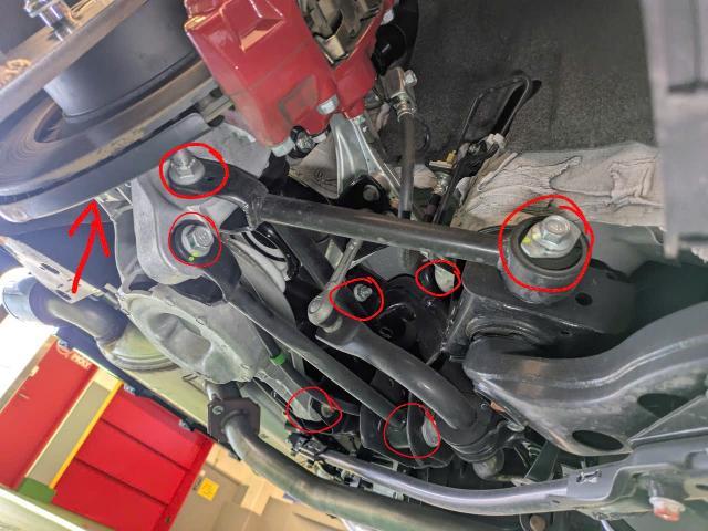 日産　フェアレディＺ　RZ34　車高調取り付け　HKSハイパーマックスS　1G締め　サスペンション・足回りパーツ取付