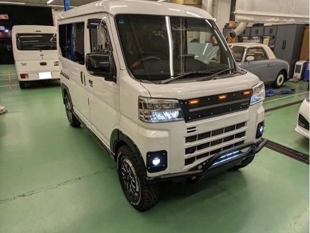 ダイハツ　アトレー　AGEVAN仕様　US　LEDストロンググリル　フロントグリル交換　エコフローオルタネーターチャージャー取付　ワークライト取付　CARSTYLE　関東　外装品・エアロパーツ取付