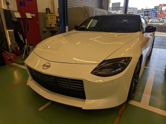 日産　フェアレディＺ　RZ34　DICXELブレーキローター　DICXELブレーキパッド　ロングハブボルト取り付け　ブレーキローター交換　サスペンション・足回りパーツ取付