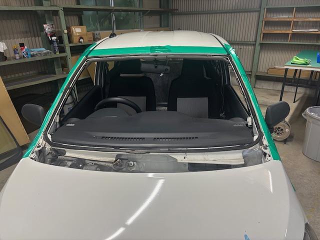 ダイハツ　ミライース　フロントガラス入替　フロントガラス交換　宮崎市　日向市　延岡市　その他修理・整備