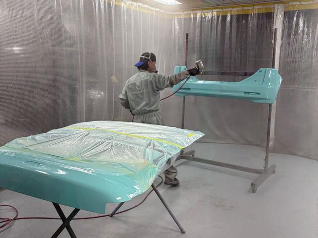 塗装専用イオンシャワーブース完備